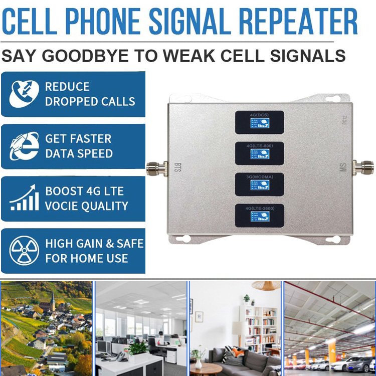 2024 Hot Sale Smart Repeater 4G 3G 2G 900 1800 2100 2600 Network Booster 5G Mobile Repeater Signal Booster for Cell Phone
